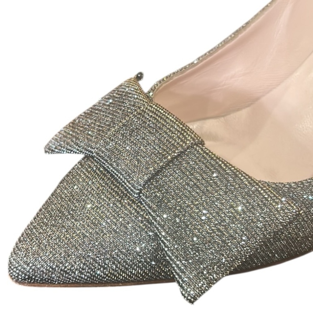 Kate Spade New York Womens Juliette Bow Toe Dress Pumps Bronze Size 5.5 - Picture 3 of 10